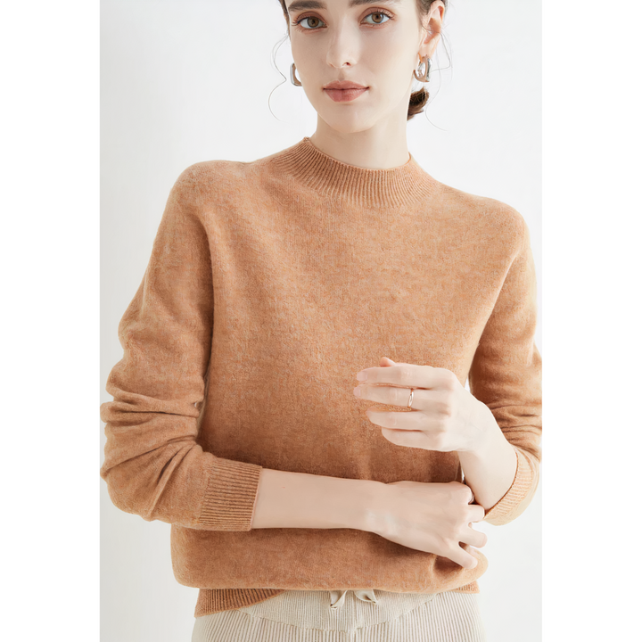 Tenue décontractée: pull femme doux et chaud. Chandail confortable, mode femme hiver pour l'élégance.