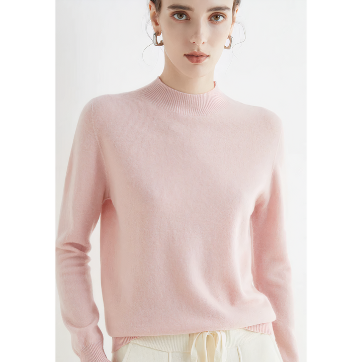 Pull femme en maille douce, confortable et chaud pour l'hiver. Style intemporel et très agréable à porter.