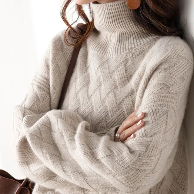 Magnifique pull femme élégant, ajoutant une touche chic et chaleureuse à toute garde-robe mode.
