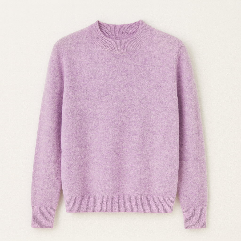 Pull femme mode, tricot uni et doux, pour un look élégant et décontracté.