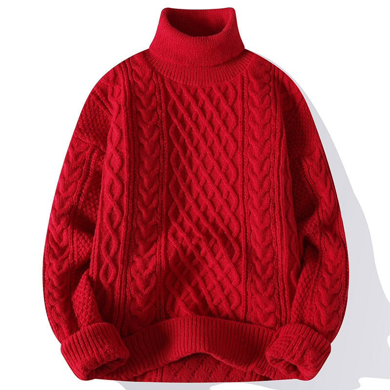 Pull homme polyvalent col roulé, parfait pour toutes les occasions, du bureau au casual hivernal.