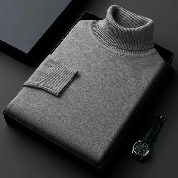 Pull homme col roulé intemporel, style classique et confort douillet garanti.
