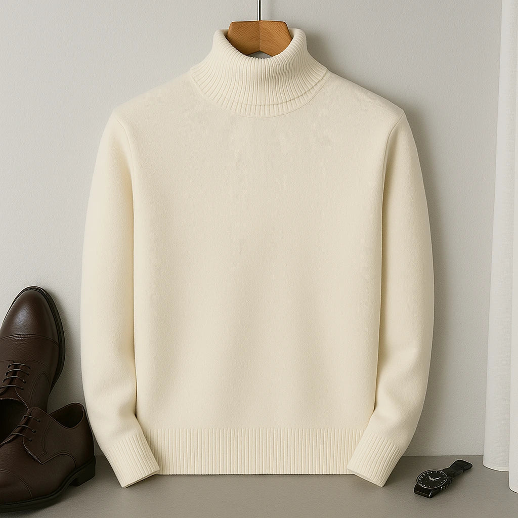 Pull homme col roulé hiver automne, chaleur garantie pour toutes les occasions.