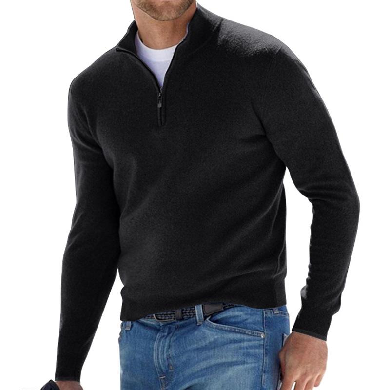 "Pull homme élégant en laine, texture douce, gris, coupe ajustée, manche longue, pour chaleur et confort."