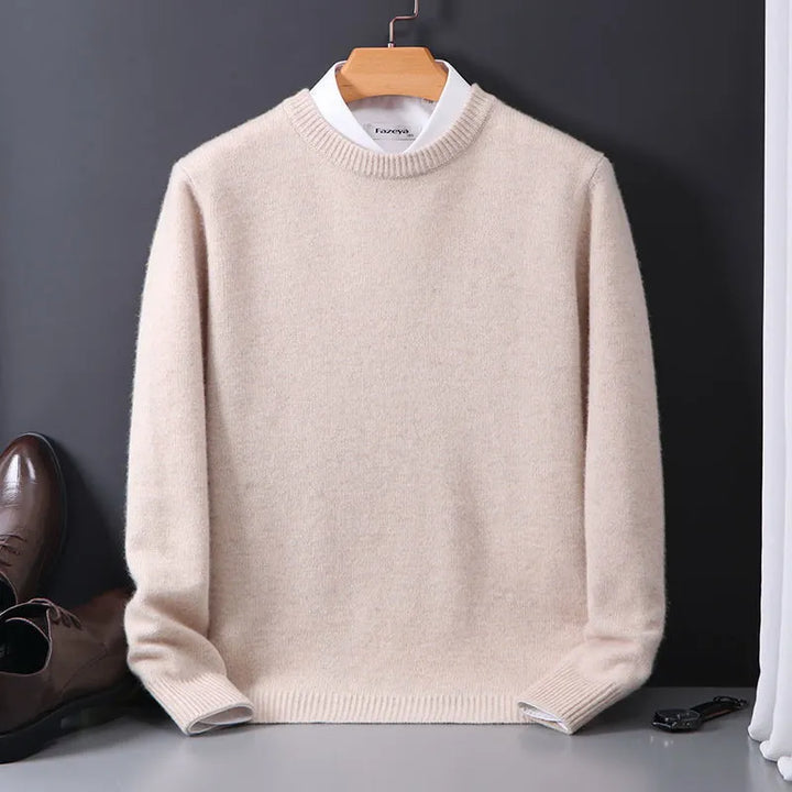 Pull homme en cachemire doux et chaud. Style classique et élégant.  Parfait pour l'hiver.