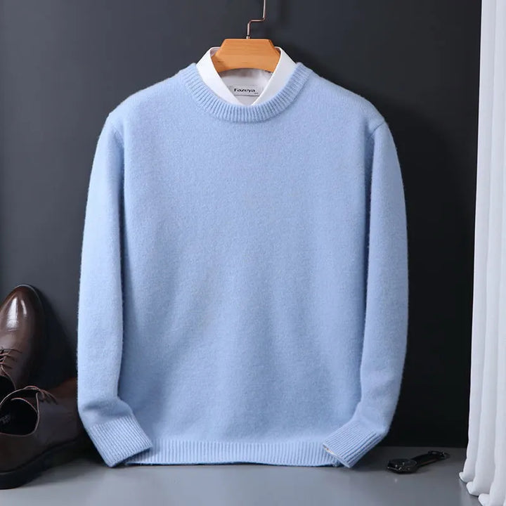 Pull homme en cachemire doux et chaud. Style classique et élégant.  Parfait pour l'hiver.
