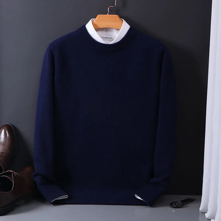 Pull homme en cachemire doux et chaud. Style classique et élégant.  Parfait pour l'hiver.
