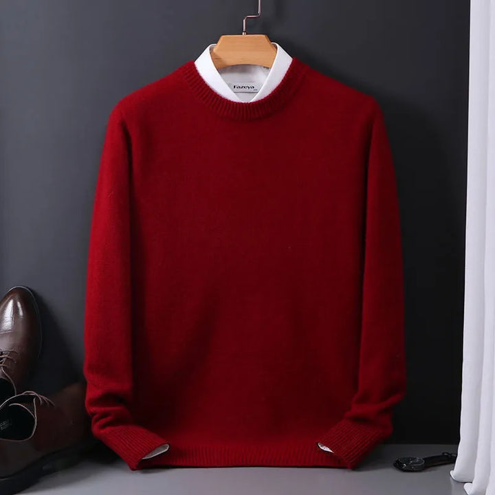 Pull homme en cachemire doux et chaud. Style classique et élégant.  Parfait pour l'hiver.