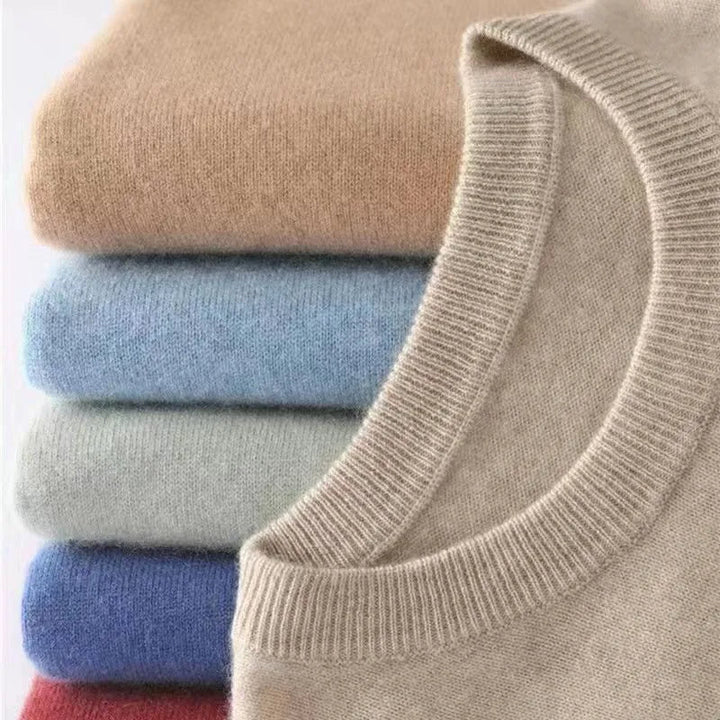 Pull homme en cachemire doux et chaud. Style classique et élégant.  Parfait pour l'hiver.
