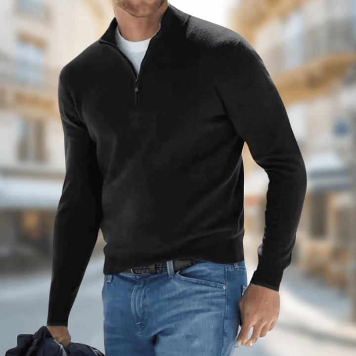 Chandail homme confortable pour l'automne, parfait pour le quotidien et la mode masculine. Style élégant décontracté.