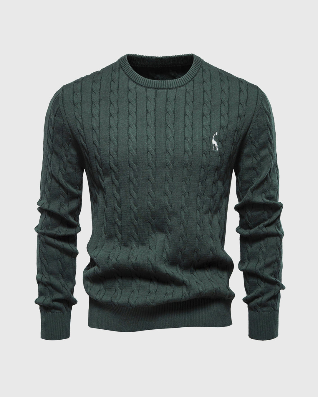 Pull homme hivernal, tricot torsadé noir doux et confortable.