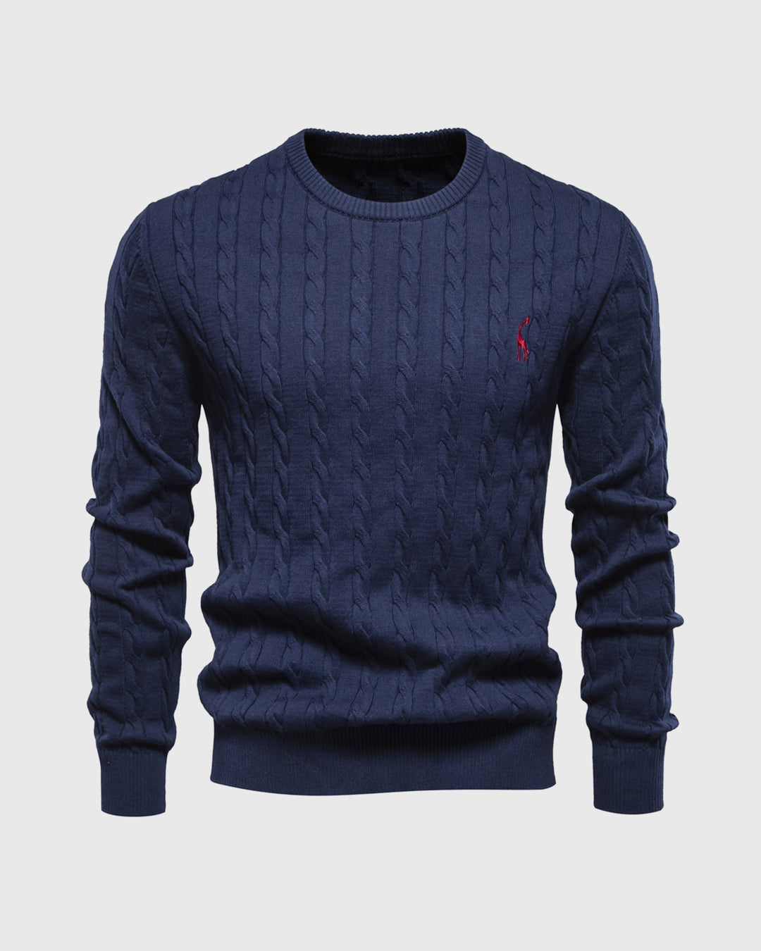 Pull homme beige, tricoté torsadé, s'accorde avec tous les styles automnaux.