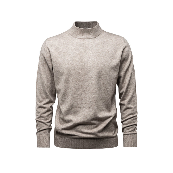 Pull homme confortable à col montant Lenox, parfait pour la chaleur et le style décontracté en automne-hiver.
