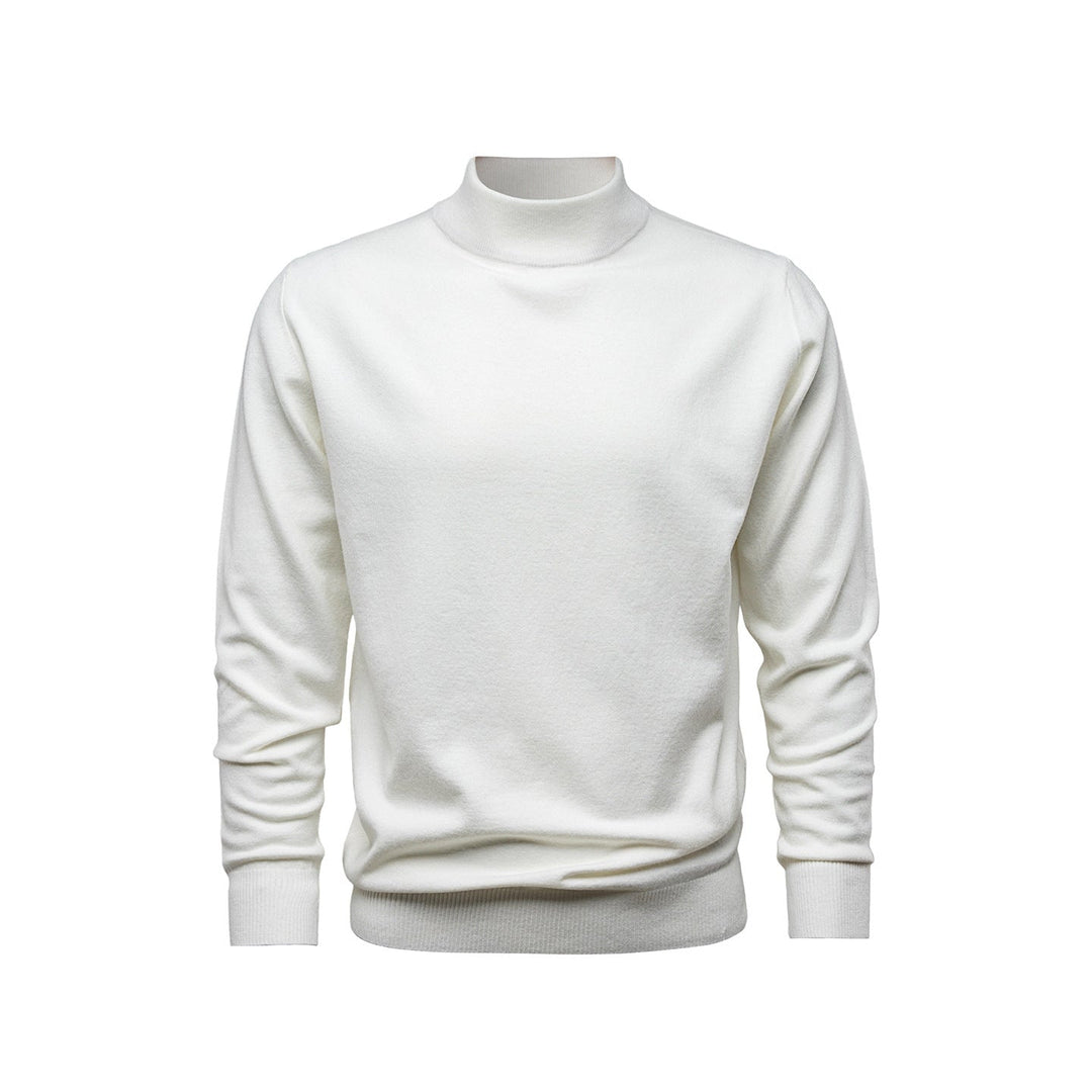 Pull homme chic Lenox, col droit montant, offrant confort et élégance pour un style décontracté moderne.