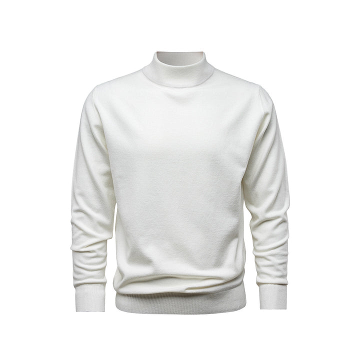 Pull homme chic Lenox, col droit montant, offrant confort et élégance pour un style décontracté moderne.