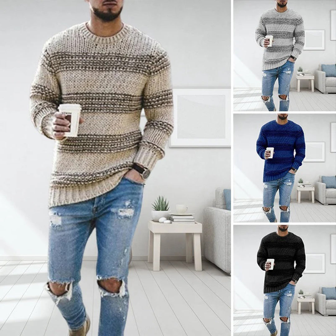 Pull homme stylé et confortable, un essentiel moderne pour la mode masculine en automne-hiver.