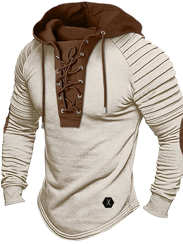 Pull homme blanc immaculé, chaud et douillet pour l'hiver, parfait pour un look décontracté et élégant.