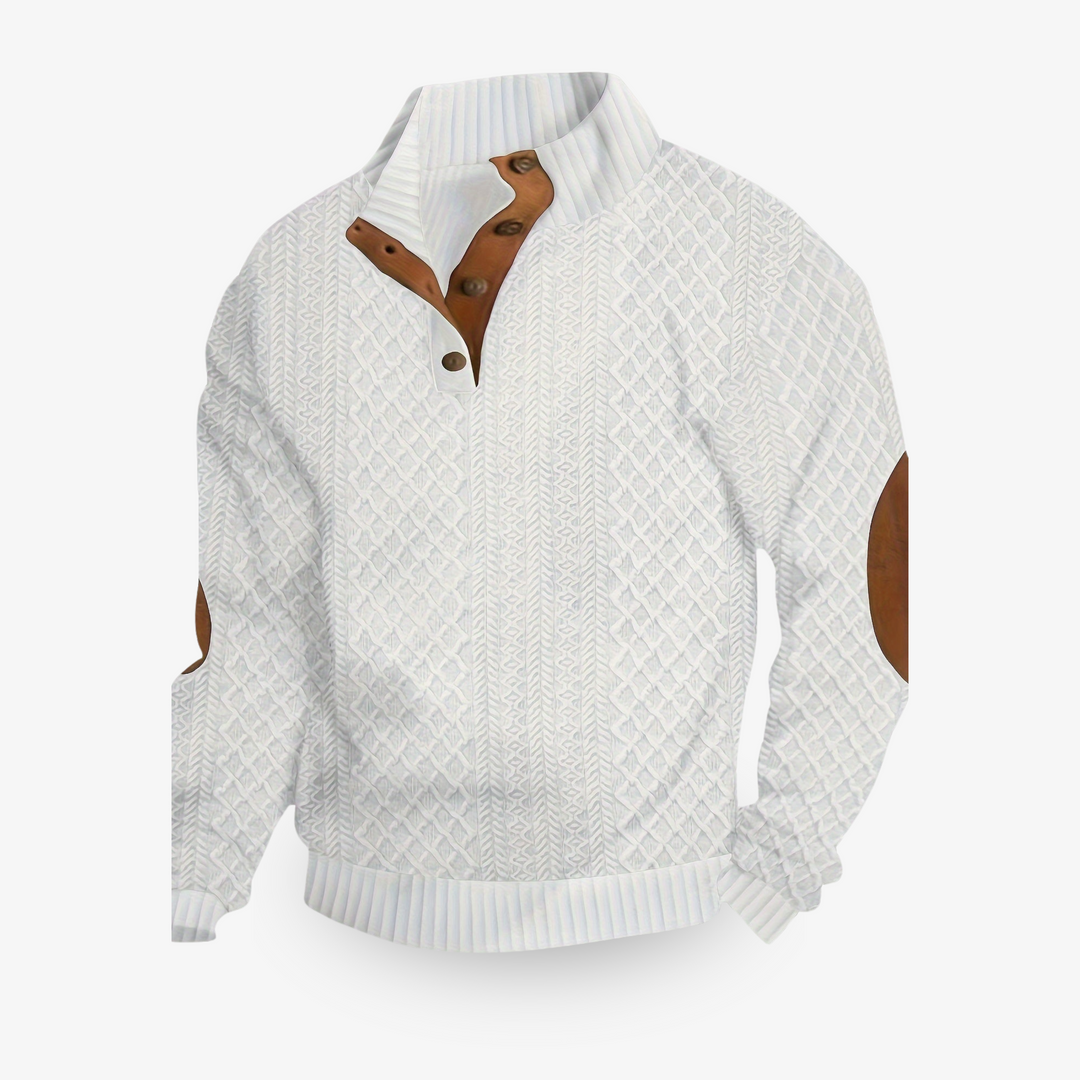"Pull pour hommes doux, chaud, élégant en laine; décliné en beige, blanc, gris, noir et vert; tailles S à 3XL."