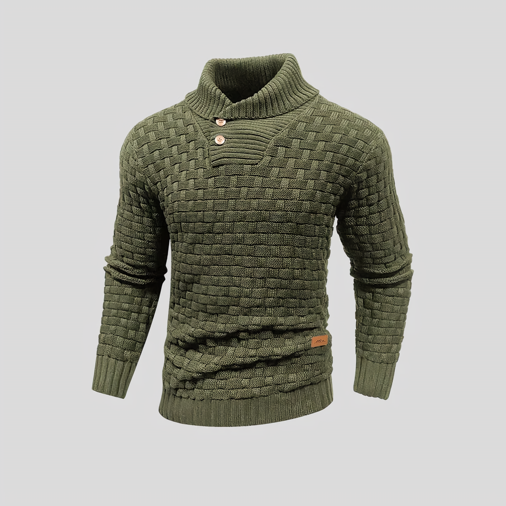 Pull thermique homme doux et confortable. Parfait vêtement d'hiver, style décontracté et élégant.