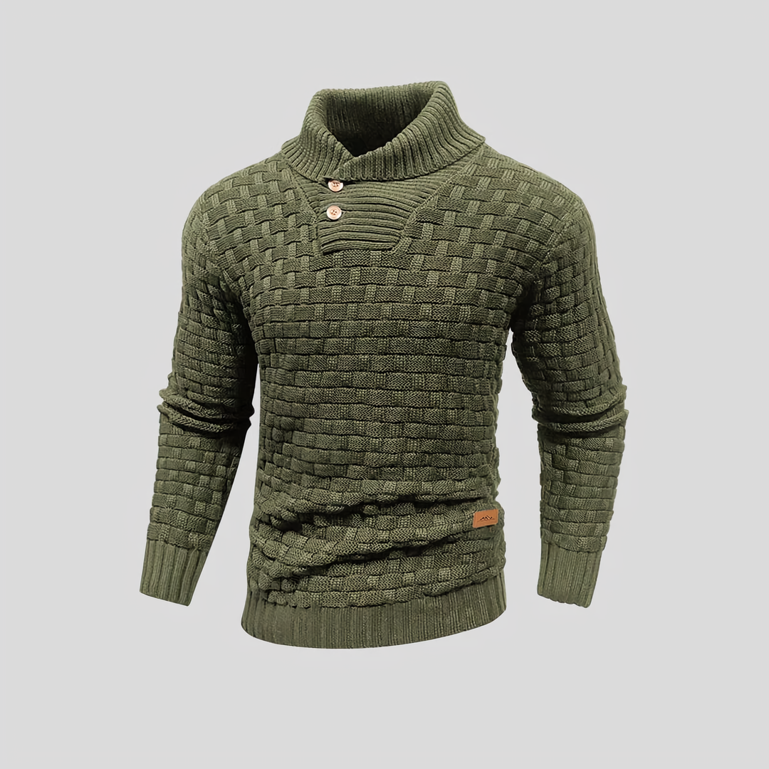 Pull thermique homme doux et confortable. Parfait vêtement d'hiver, style décontracté et élégant.