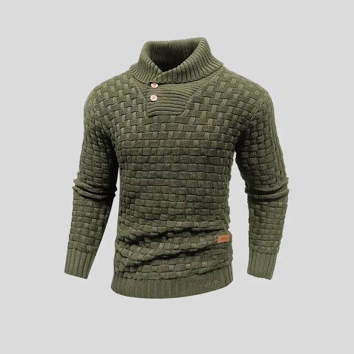 Pull thermique homme doux et confortable. Parfait vêtement d'hiver, style décontracté et élégant.