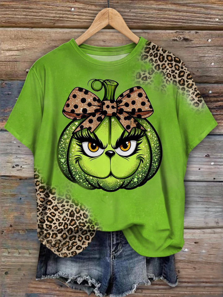 Leopard Funny Christmas Long Sleeve Top