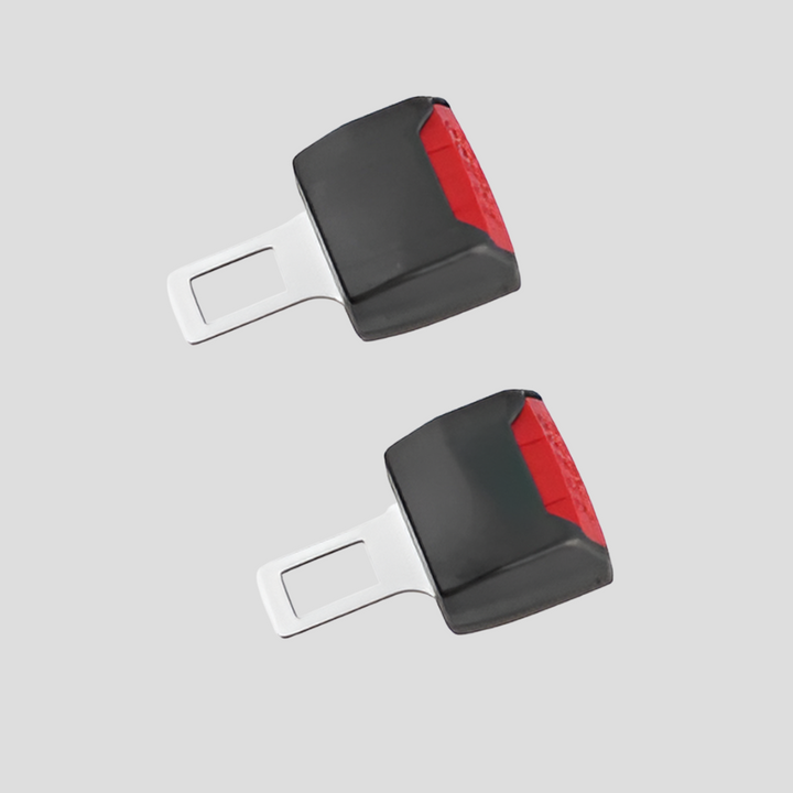 "Rallonges de ceinture de sécurité, lot de 2, offrant confort supplémentaire, vue détaillée avec matériaux plastique et métal