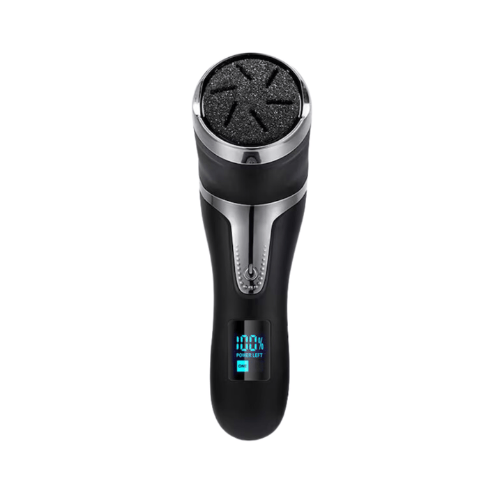 Râpe à pieds électrique blanche, rechargeable, douce pour la peau, élimine les callosités efficacement, soins pieds lisses.