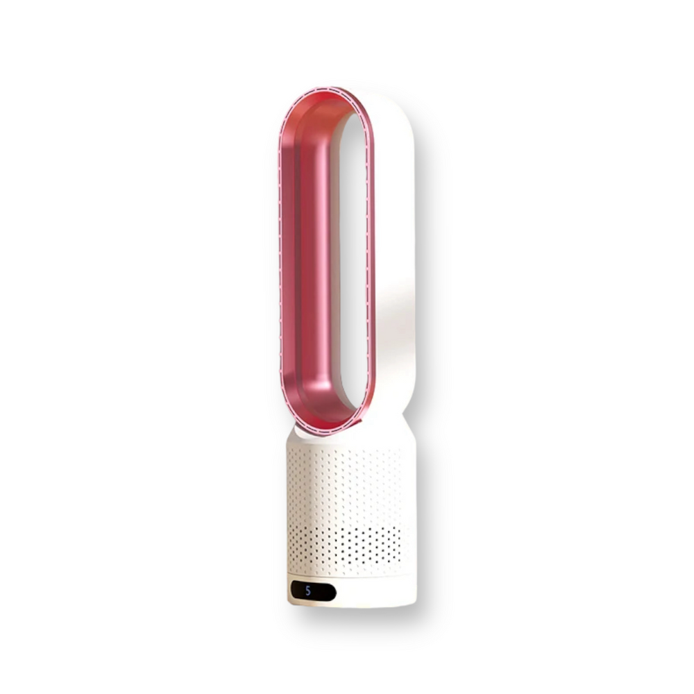 Refroidisseur d'air AirPure 3 en 1, blanc, design moderne, purifie et ionise, rafraîchit avec oscillation 90° et filtre HEPA.
