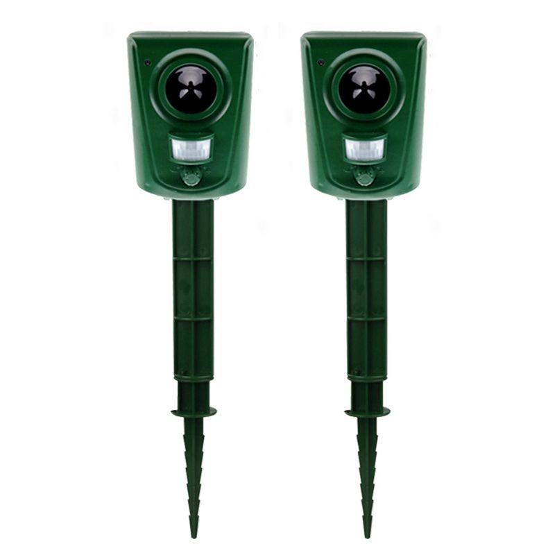 Répulsif chats ultrasons extérieur.  Protection jardin, discret et efficace.