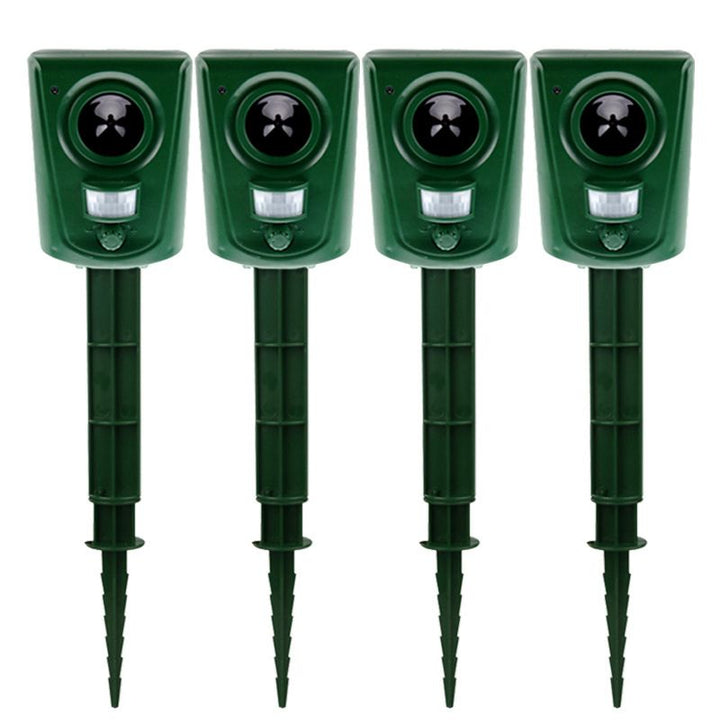 Répulsif chats ultrasons extérieur.  Protection jardin, discret et efficace.