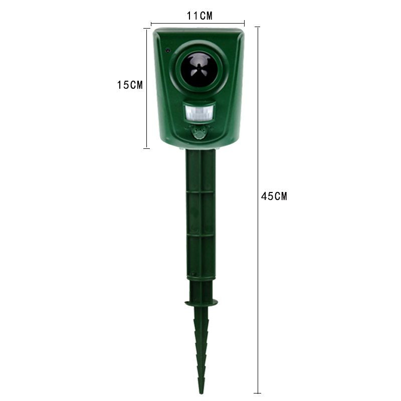 Répulsif chats ultrasons extérieur.  Protection jardin, discret et efficace.