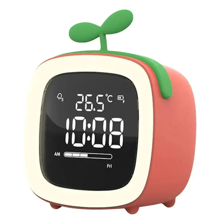 Réveil LED lapin mignon décoratif, veilleuse enfant pour chambre. Cadeau parfait.