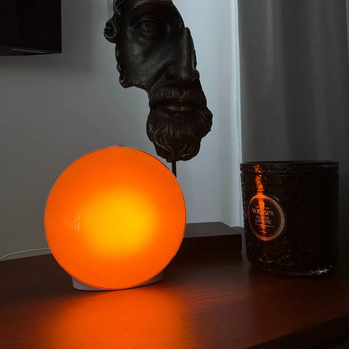 "Réveil simulateur soleil LumiRise éclairage doux réglable design épuré pour un réveil naturel et paisible dans la chambre"