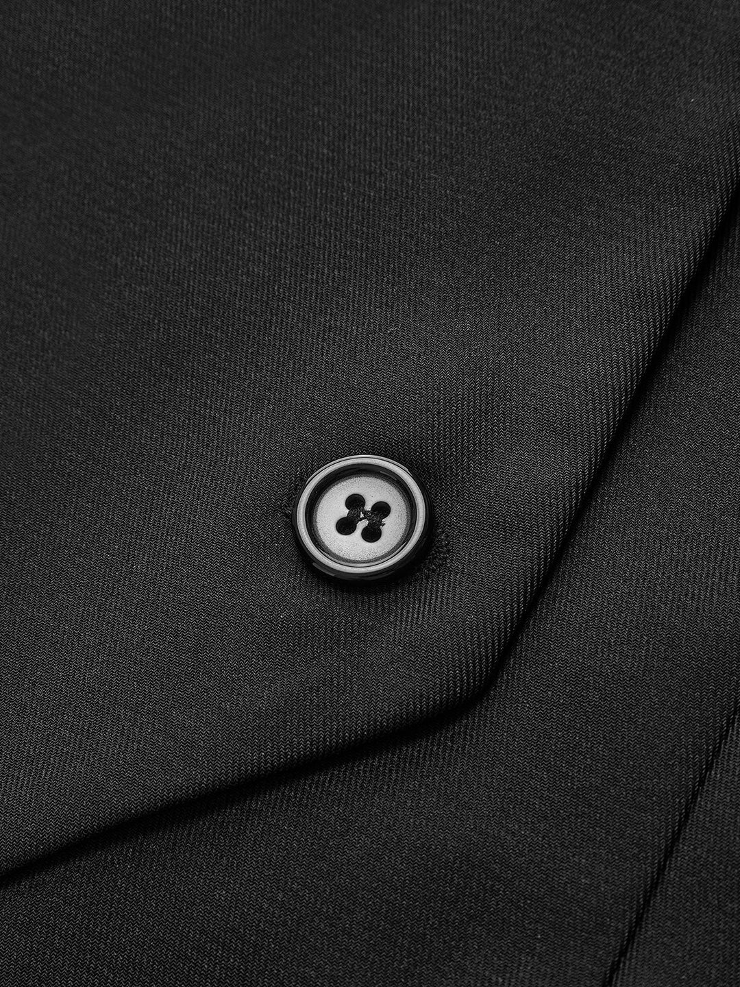 "Robe blazer sans manches, col à revers, jupe plissée, couleur unie, élégante et classique pour tenue chic et formelle."