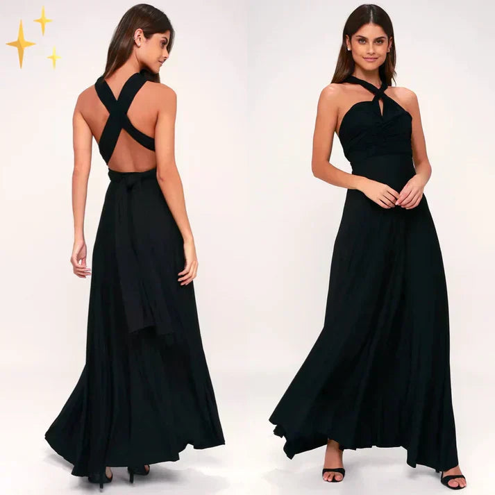 Robe Selma cache-cœur polyvalente pour femme, idéale pour un look mode féminine élégant et chic.