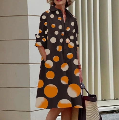 "Robe chemise unie pour femme, élégante et confortable, de couleur noire, taille S-2XL, adaptée à toutes occasions."