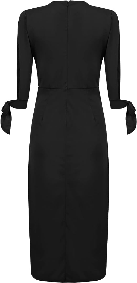 Robe femme élégante avec motifs floraux délicats, parfaite pour cocktail ou tenue de jour chic.