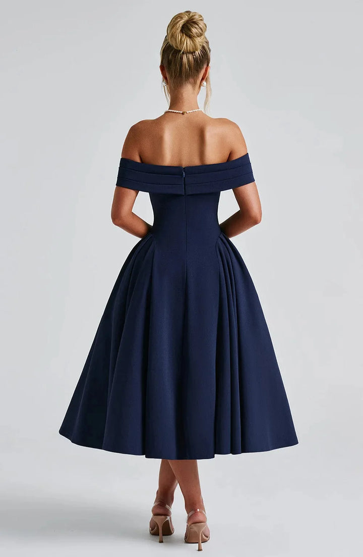 Robe de soirée femme midi, élégante et chic pour toute occasion ou célébration.