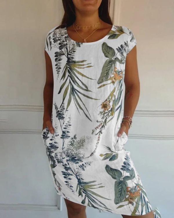 Robe d'été femme fluide et légère, parfaite pour les vacances. Style chic et décontracté.