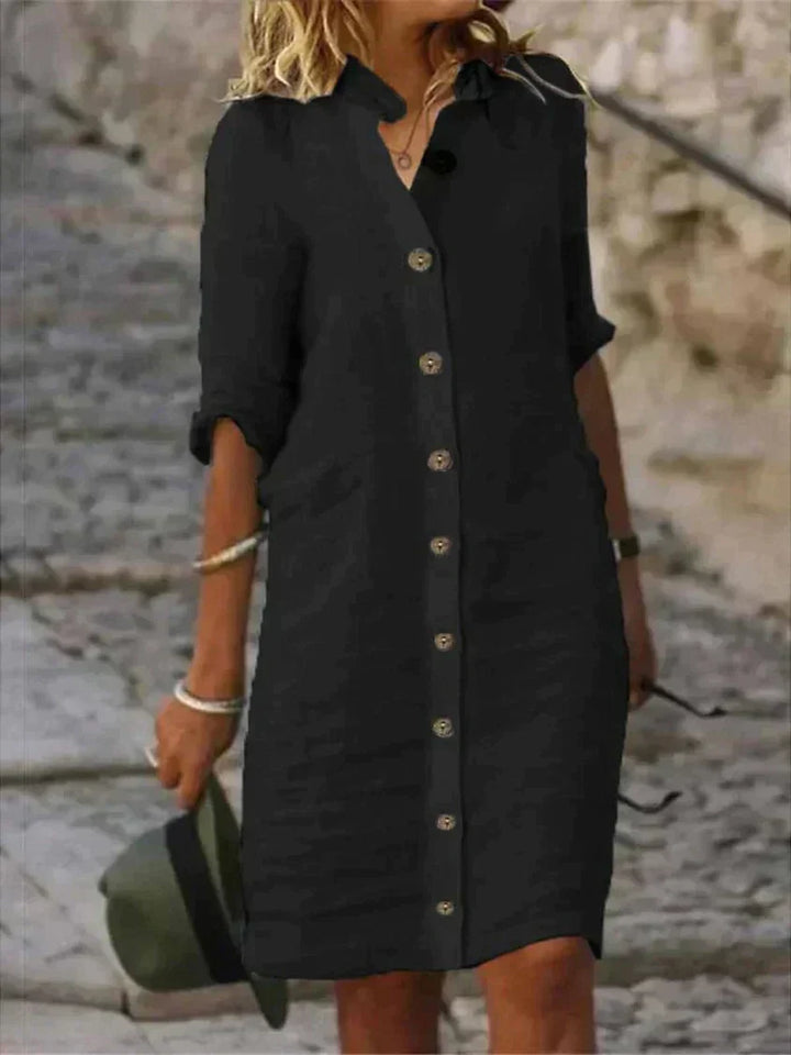 Vêtements femme: Robe de plage fluide et légère, idéale pour les vacances d'été avec un confort optimal.