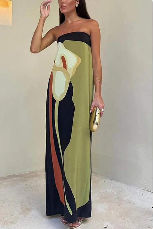 Robe de soirée chic orange pour femme, habillée et polyvalente, pour un look estival élégant.