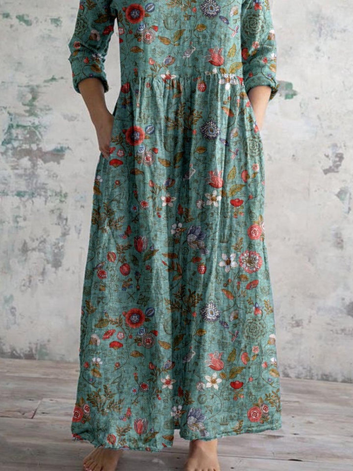Robe d'été coton, élégante et légère.  Coupe flatteuse, couleurs vives.  Parfait pour l'été.