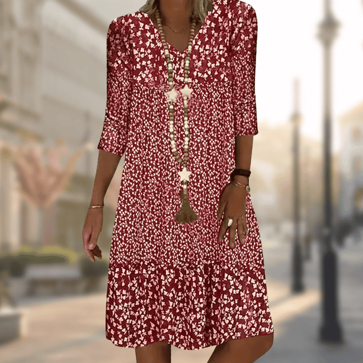 Superbe robe femme bleue chic et confortable, parfaite pour le bureau ou une sortie élégante. Tendance.