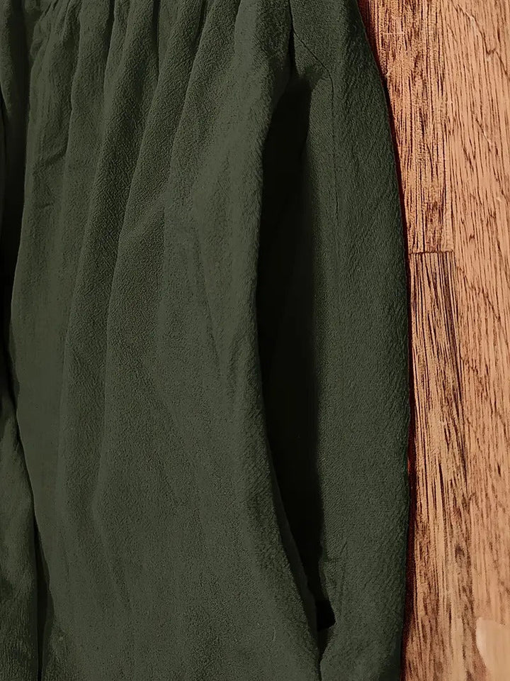 Robe lin élégante, poches, coupe flatteuse.  Parfait pour l'été.  Confortable et polyvalente.