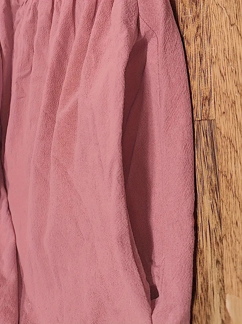 Robe lin élégante, poches, coupe flatteuse.  Parfait pour l'été.  Confortable et polyvalente.