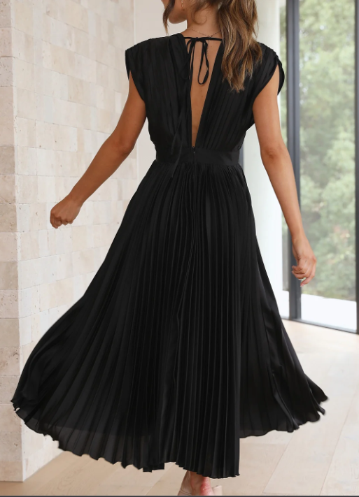 Robe longue élégante, idéale soirée & mariage.  Coupe flatteuse, tissu fluide.  Parfait pour occasions spéciales.
