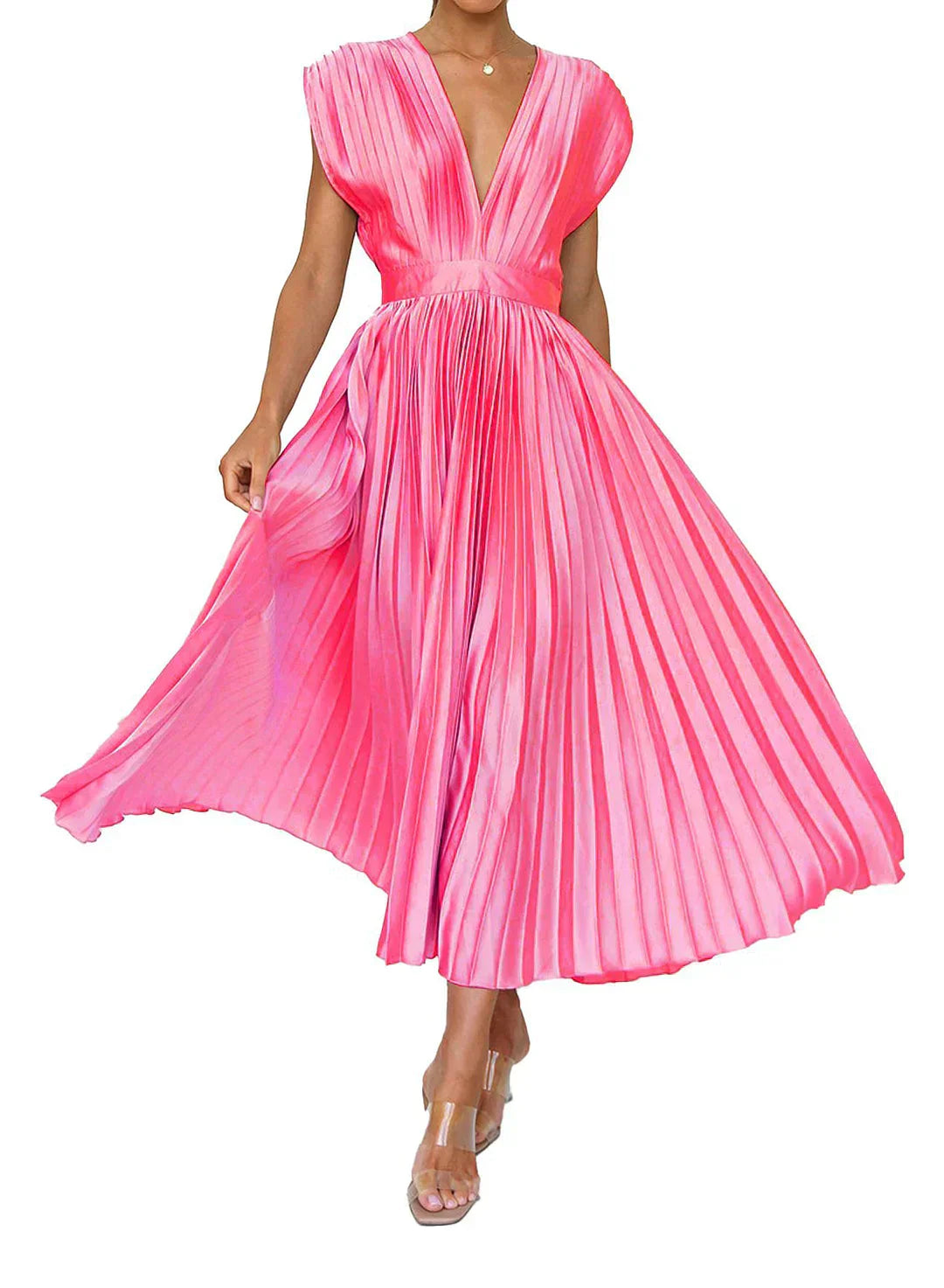 Robe longue élégante, idéale soirée & mariage.  Coupe flatteuse, tissu fluide.  Parfait pour occasions spéciales.