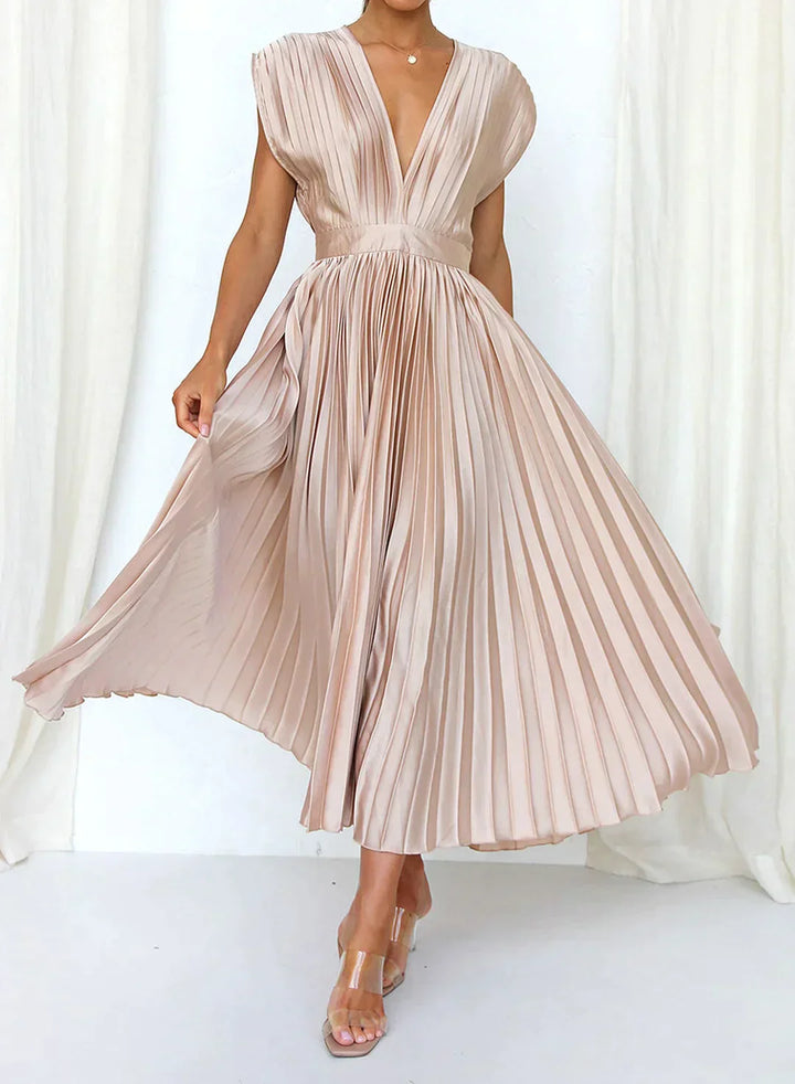 Robe longue élégante, idéale soirée & mariage.  Coupe flatteuse, tissu fluide.  Parfait pour occasions spéciales.