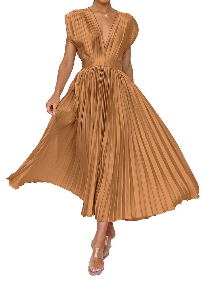 Robe longue élégante, idéale soirée & mariage.  Coupe flatteuse, tissu fluide.  Parfait pour occasions spéciales.